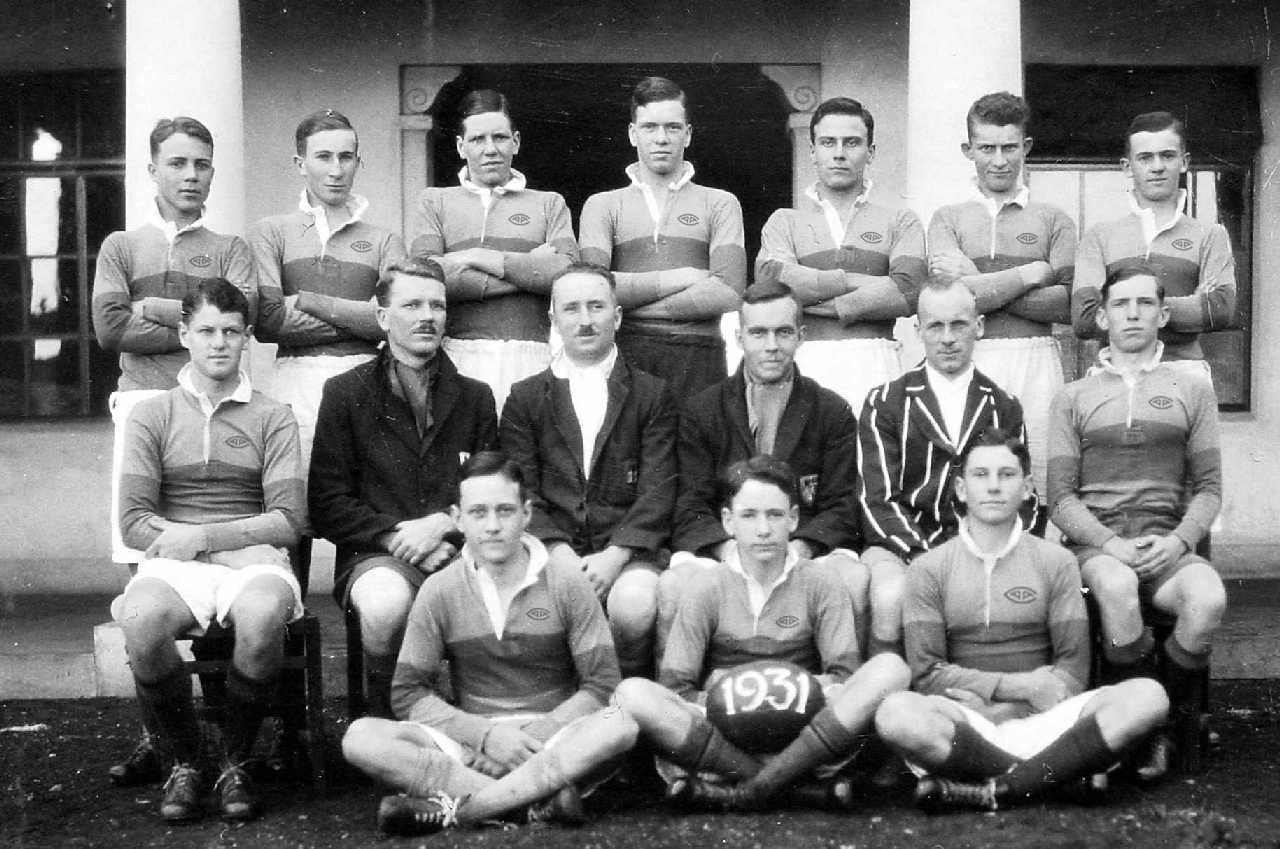 AAC Rugby team photograph, 1931